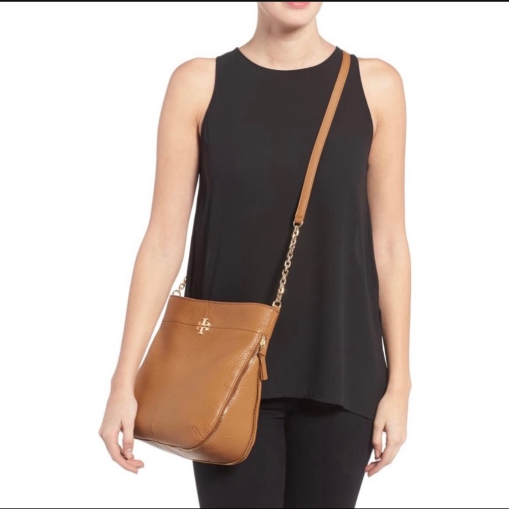 Tory Burch Ivy Crossbody in color Bark. Brand New never used